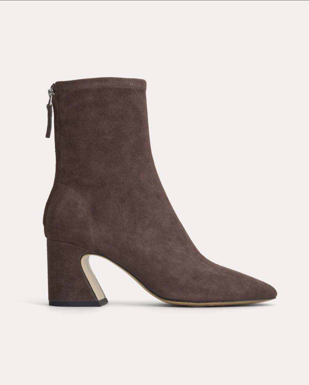 Everlane Leather Curved-Heel Boot – Dark Chocolate – Size 9.5 / EU 40